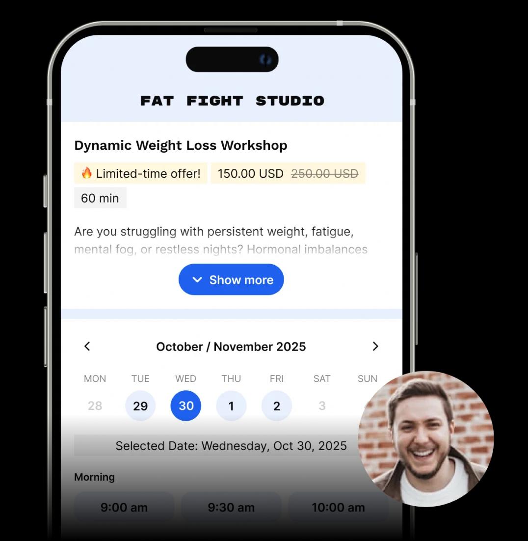 Get clients in 2 clicks