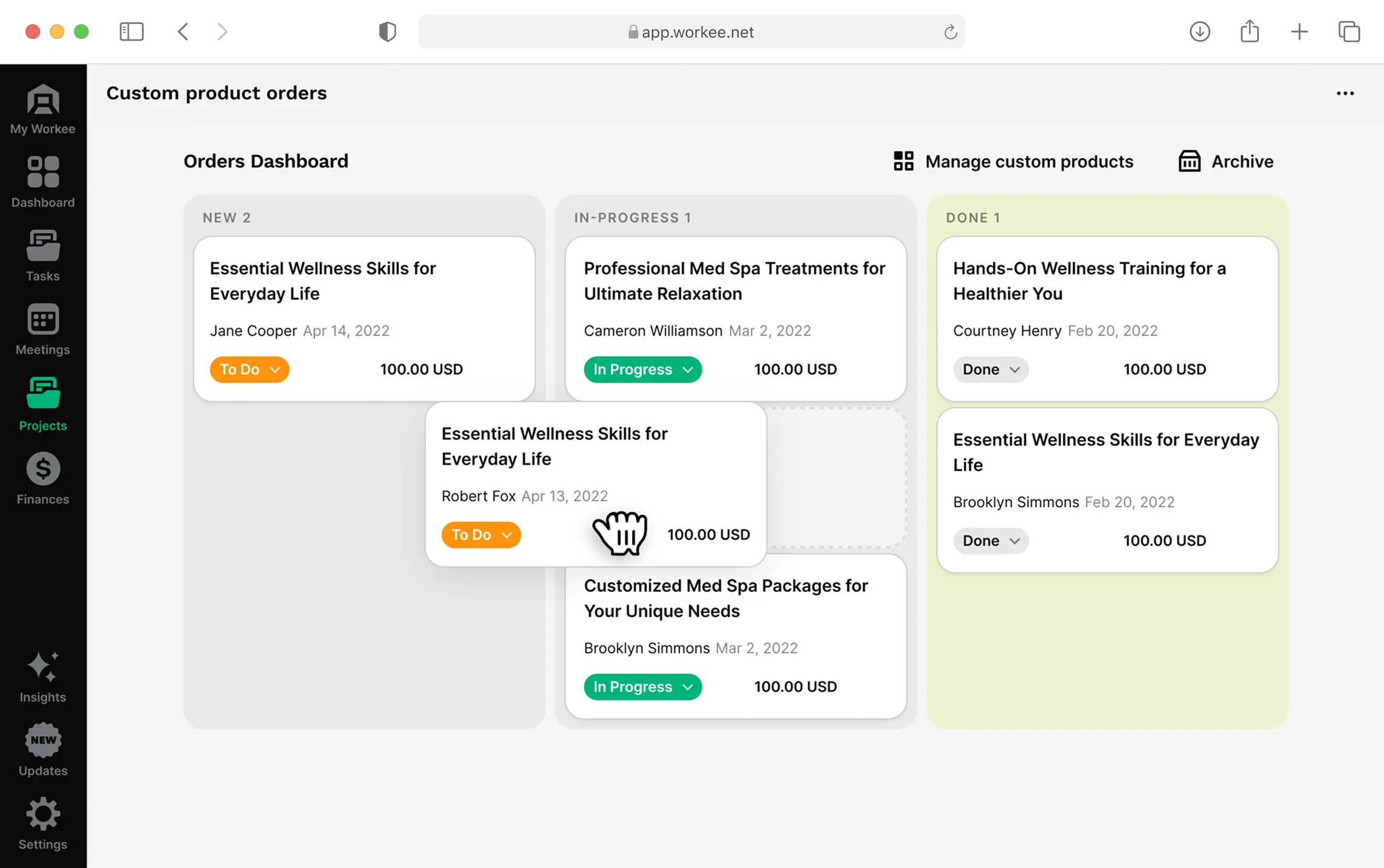 workee shop solution