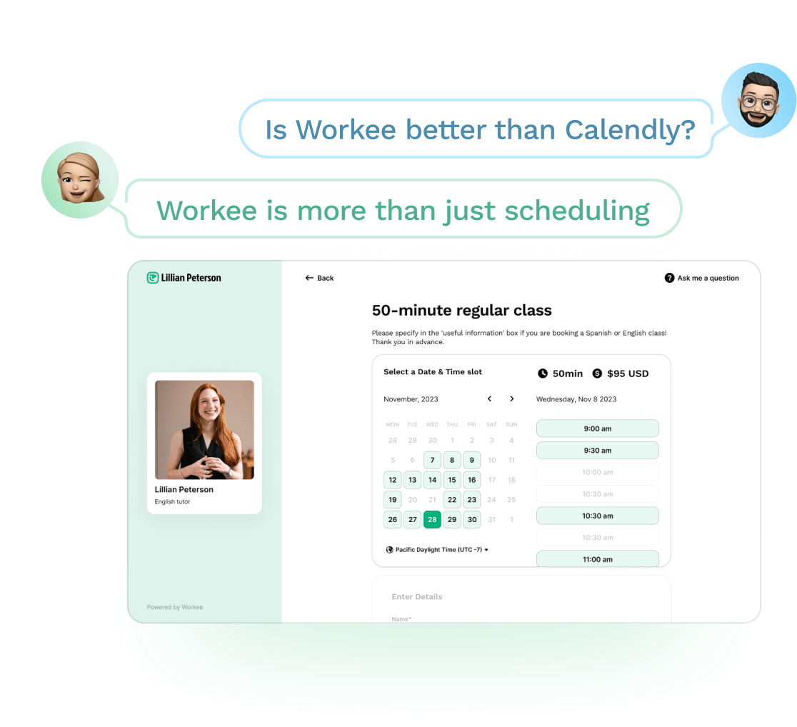 Workee vs Calendly